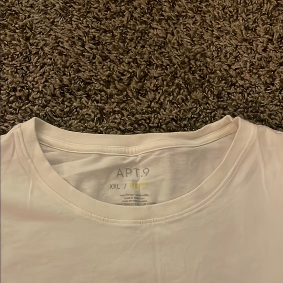 Apt. 9 Classic White Short Sleeve Tee Premier Flex - Picture 3 of 4